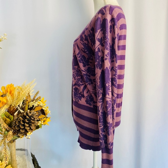 JacquelineRiu Purple Sweater large size - Picture 3 of 6